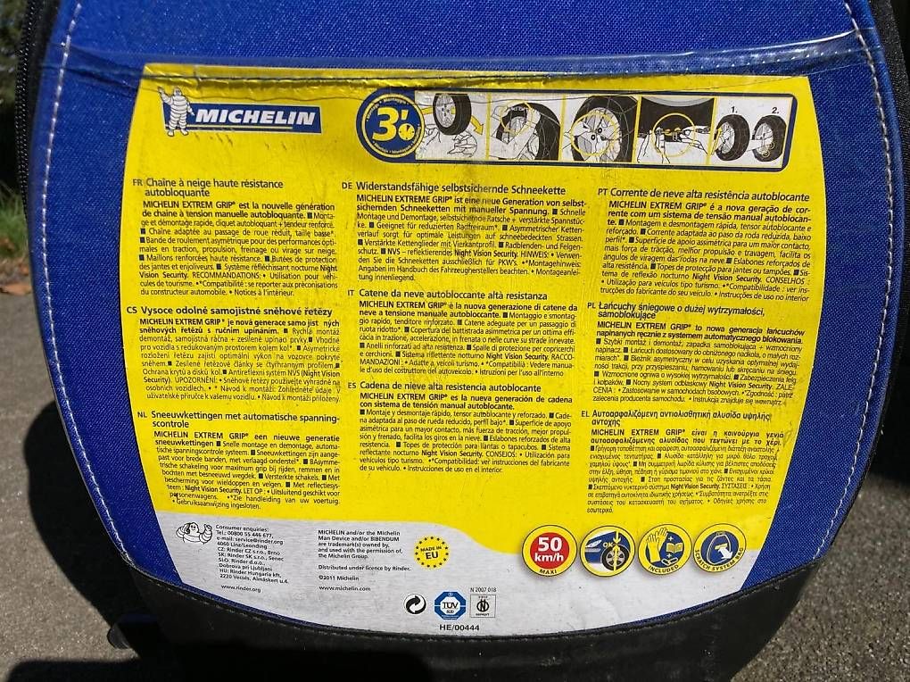 Schneeketten: Schneeketten Michelin extrem grip – Neu und originalverpackt aus Basel von 12Glory 3