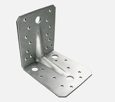 Winkelverbinder 105x105x90, Dicke 3 mm, verzinkt, mit Steg