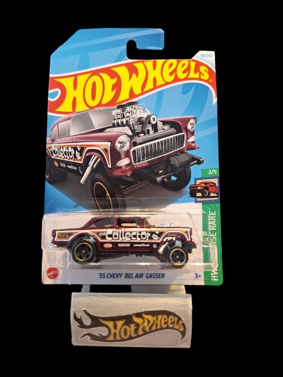 Hot Wheels HW Reverse Rake 2024 55 Chevy Bel Air Gasser 2/5L (Neu und ...