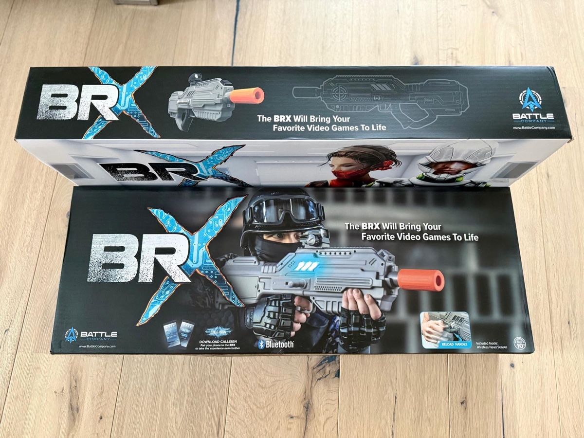 Spielzeuge: BRX Battle Lasergame Pistole Set Bluetooth neuwertig – Neu und originalverpackt aus Horgen von Lionartiste