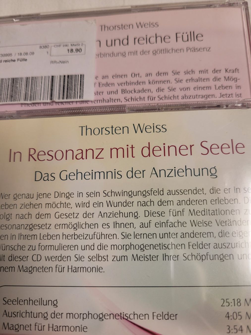 CD: 2 Thorsten Weiss Meditations CDs – Usato da Aarberg venduto da belaija 1