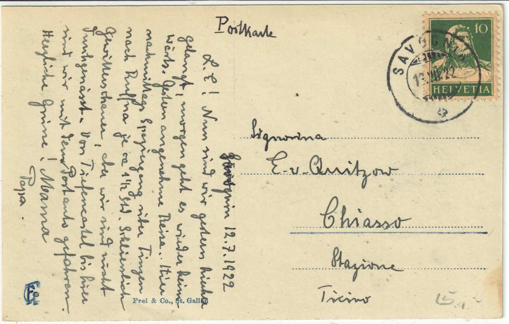 Cartes postales: Strasse nach Savognin – D'occasion à Ettingen par Kartenplanet 1