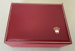 🟡 ROLEX Box - Original Leder - rote Uhrenbox