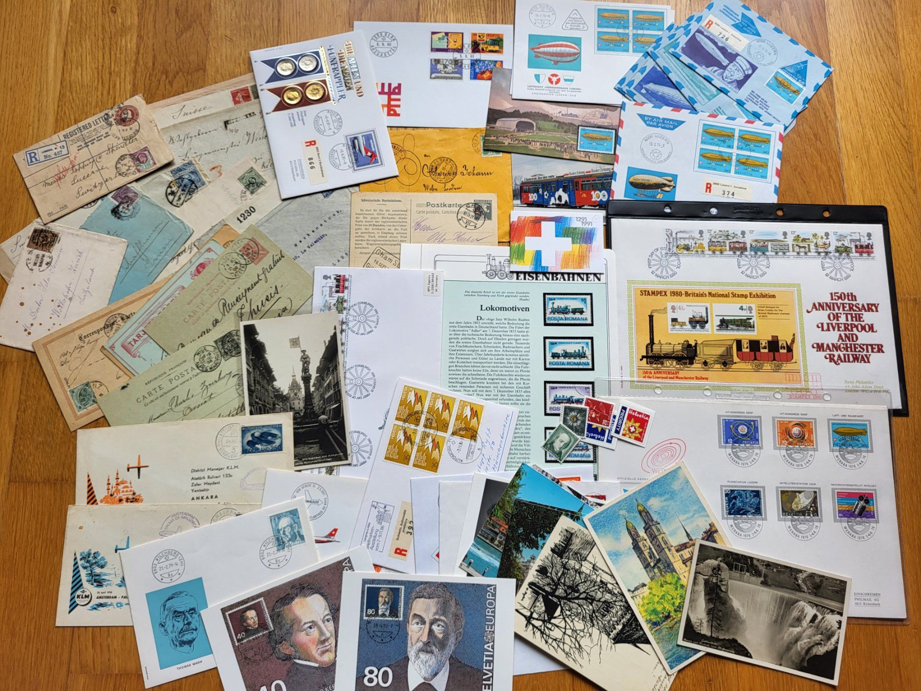 Tutti i francobolli: Lot Phila: FDC, Ansichtskarten, Briefe Schweiz und Ausland – Usato da Münchenbuchsee venduto da Elykinley