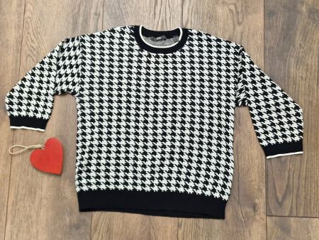 Esprit Pullover Hahnentritt schwarz/weiss Gr XS wie neu