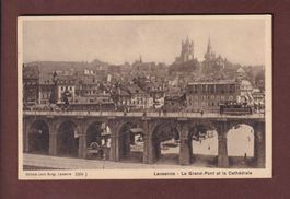 LAUSANNE - Grand Pont - Tram - 1907