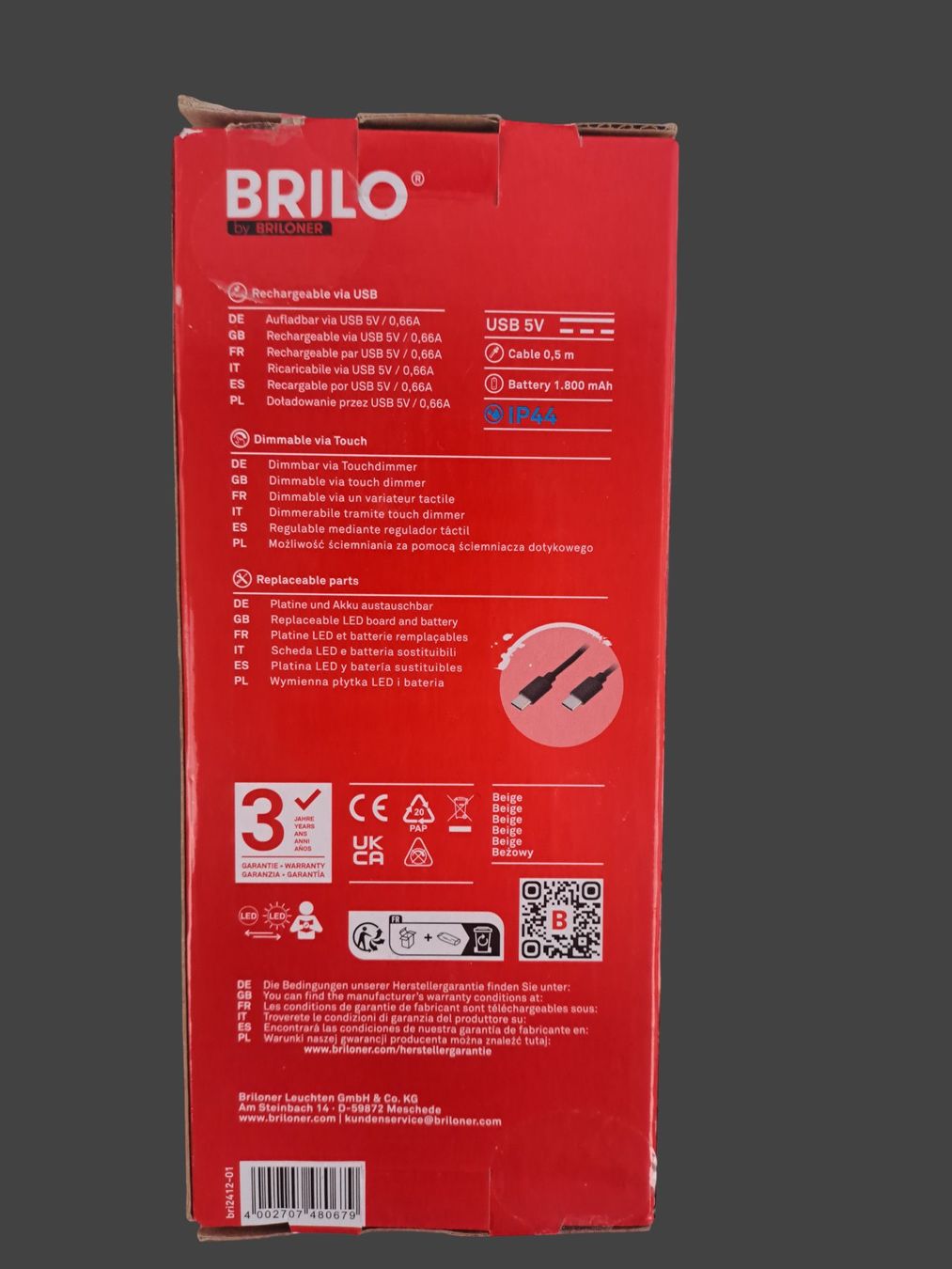 Lampade: BRILO LED-Tischlampe Typ 7552011 – Nuovo (secondo la descrizione) da Männedorf venduto da Restwert_Maennedorf 3