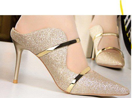Scarpe da donna: Neue Pantoletten gold Gr. 37.5 – Nuovo (secondo la descrizione) da Wettswil venduto da the_jr6l 2