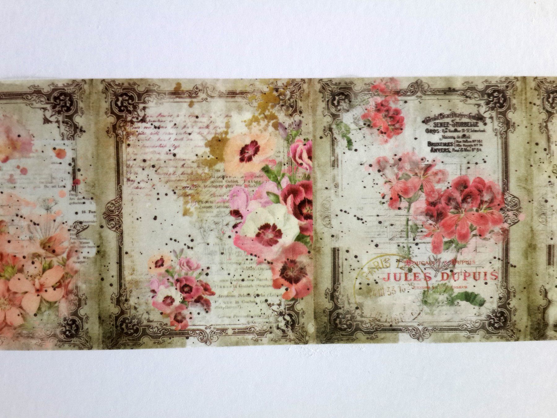 Aufkleber: Washi Tape "heller Mohn" – Neu und originalverpackt aus Löhningen von Fourbi18