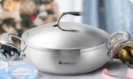 Chef Serie Edelstahl - Pfanne , 3.8 l * Tupperware * NEU