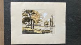 Gravure signle signiert Barday