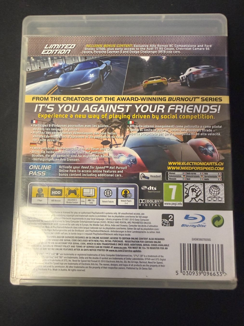 Sony Giochi: Need For Speed Hot Pursuit - PS3 – Usato da Pont-de-la-Morge venduto da Darfal 2
