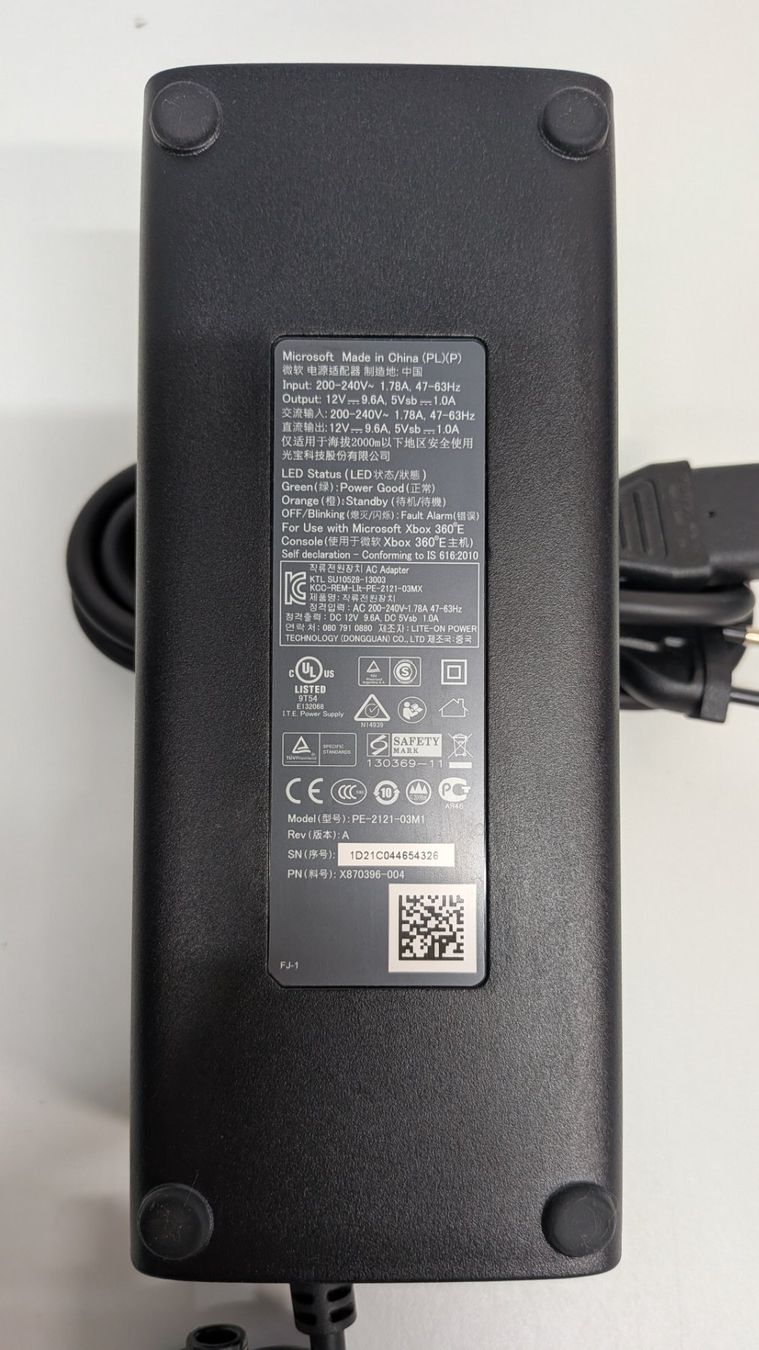 Microsoft Adattatori & Cavi: Original Xbox 360 E Netzteil – Usato da Menziken venduto da mame18 2