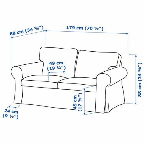 Ikea Divani: IKEA EKTORP Sofa-Set – 2er & 3er Sofa dunkelgrau – Usato da Urtenen-Schönbühl venduto da alisha_553 4