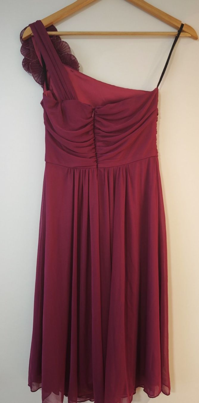 Vestiti: One Shoulder Cocktailkleid Magenta XS – Usato da Schübelbach venduto da ali_mgs8 2