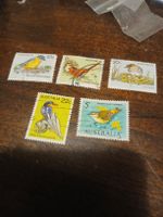 Lot de 5 timbres d'oiseaux d'Australie - Collection!