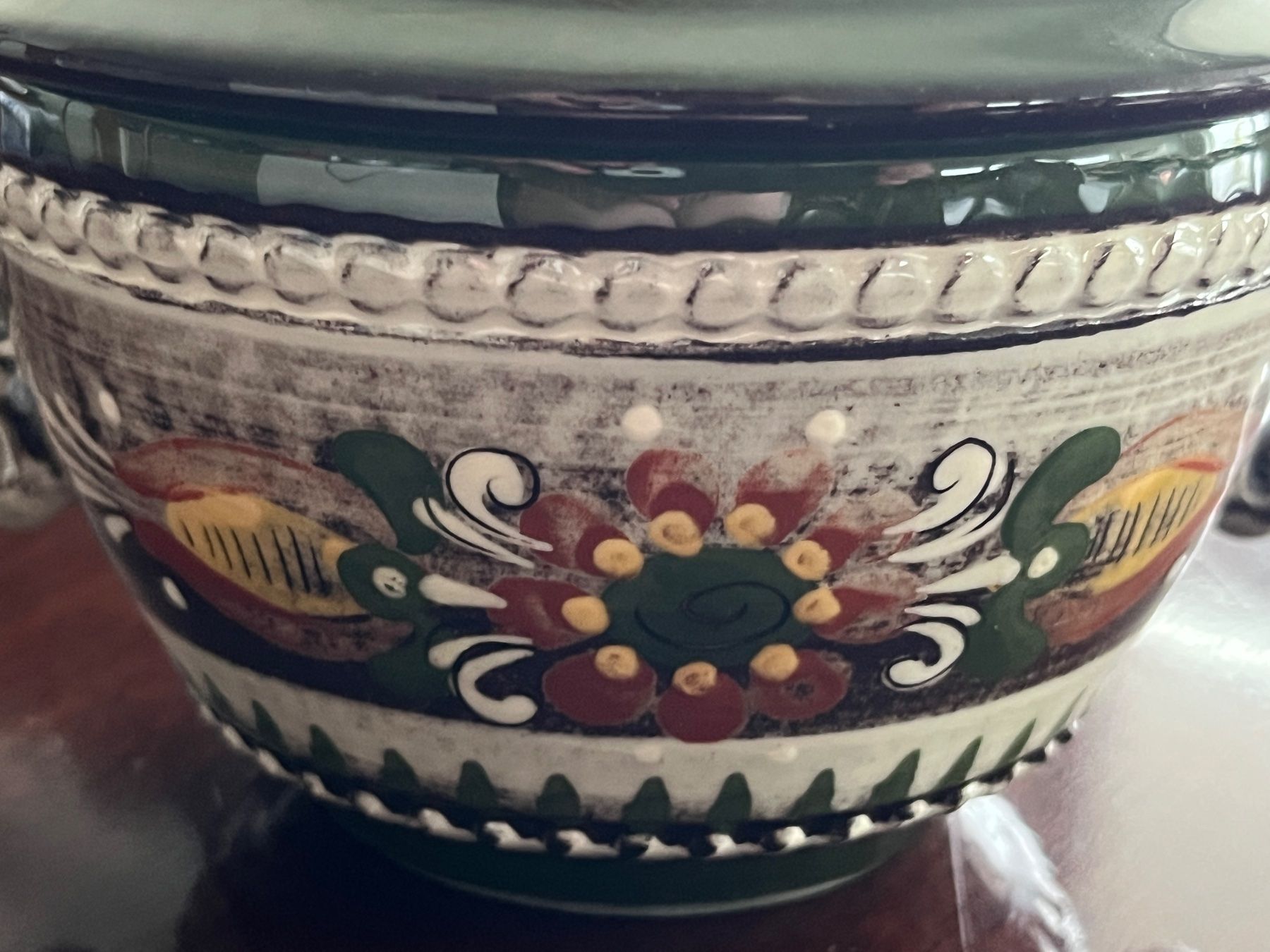 Zuckerdosen: Berner Keramik  -  Bonbonniere mit Deckel – Gebraucht aus Stetten AG von Brissago25 4