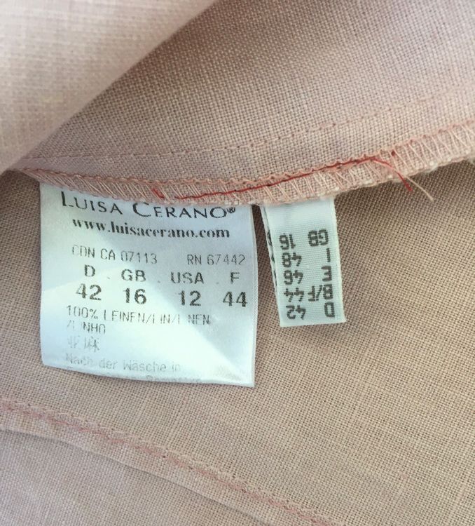 Luisa Cerano Vestiti: Luisa Cerano Leinen Kleid Gr.42 – Usato da Unterägeri venduto da Jutka_04 3