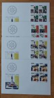 Fp1999  - 4 FDC Pro Patria 1999 bloc de quatre