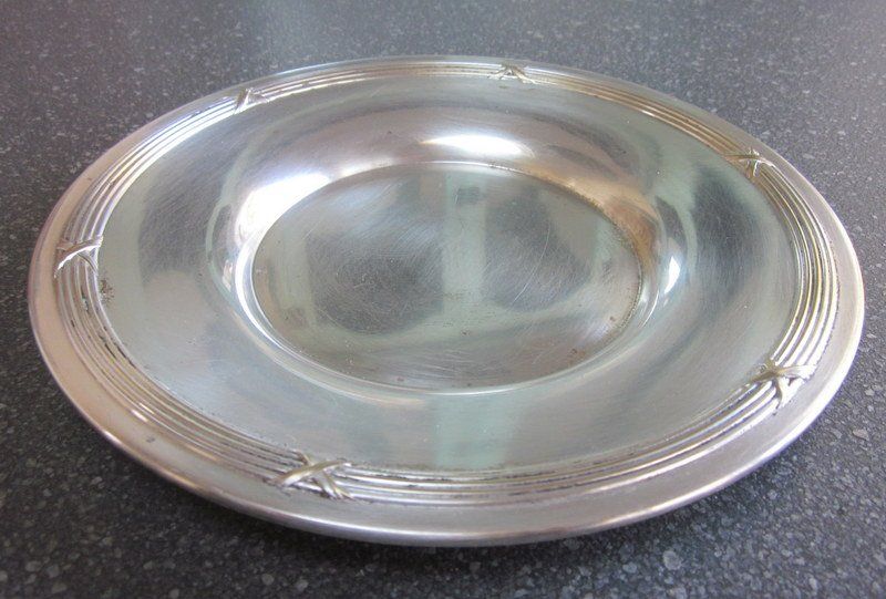 WMF Piatti: Versiberter WMF Teller, Platte, Straussenmarke um 1900 – Usato da Bischofszell venduto da Pfau0 5