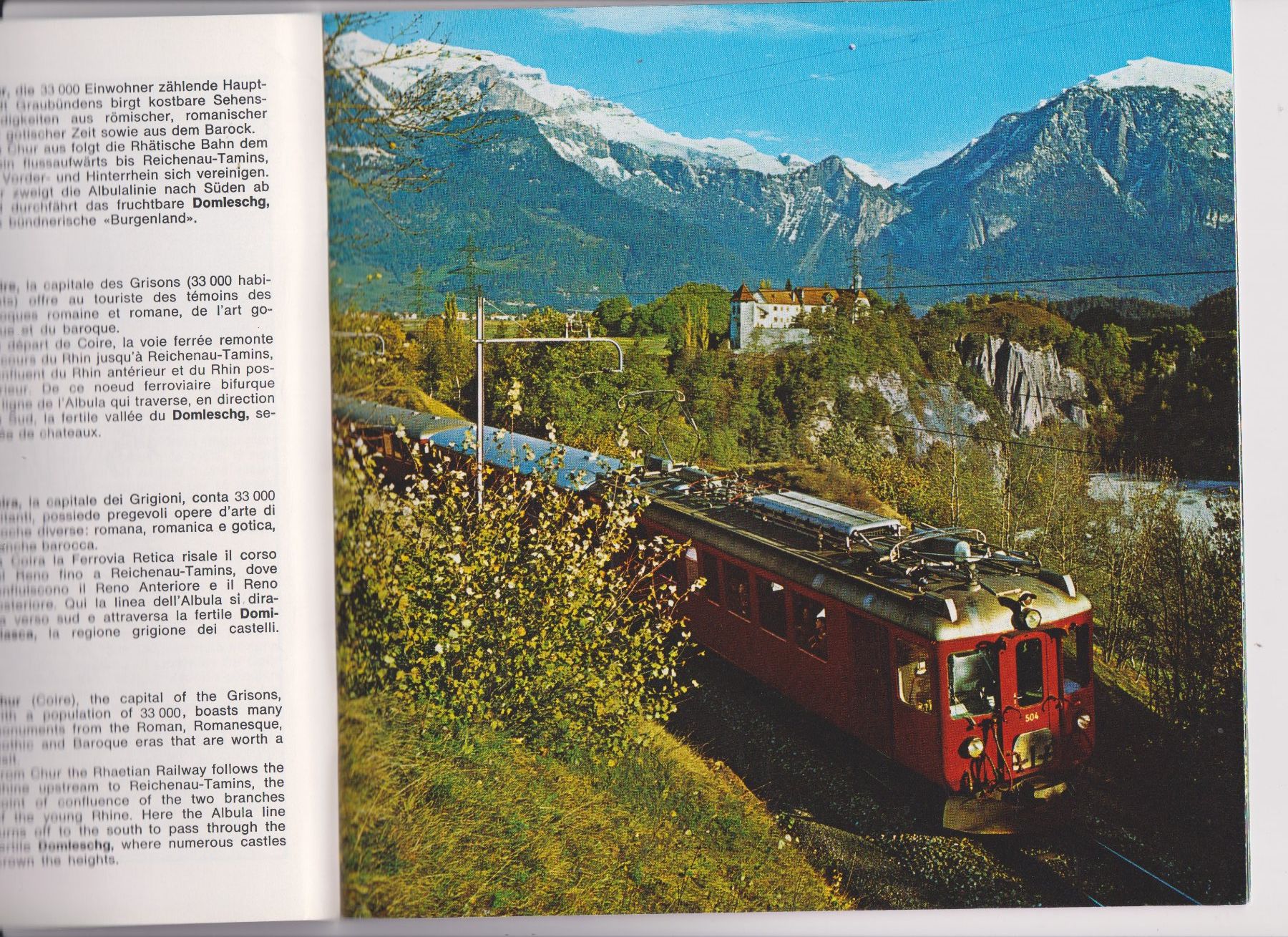 Riviste & Magazine: Plaquette Train - Bahn - Rhétique - Rhätische Bahn – Usato da Bex venduto da Canouille 2