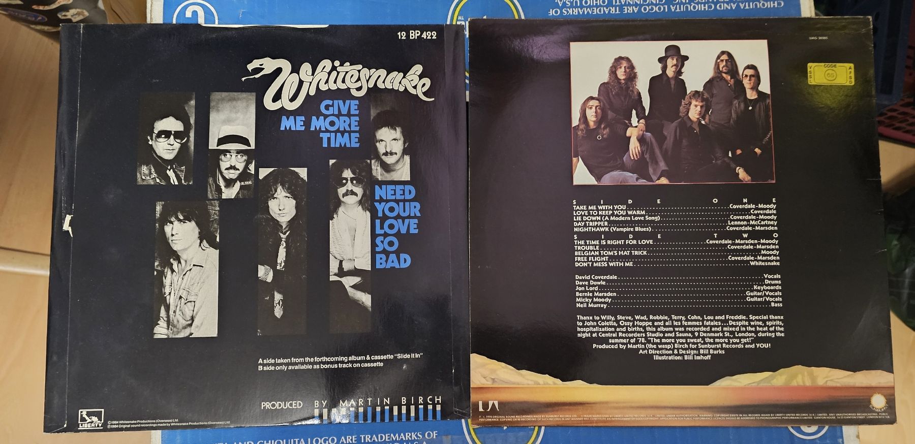 Dischi in vinile: Whitesnake Give Me More Time / Trouble LP Platten  – Usato da Fislisbach venduto da Jessyalisha 1