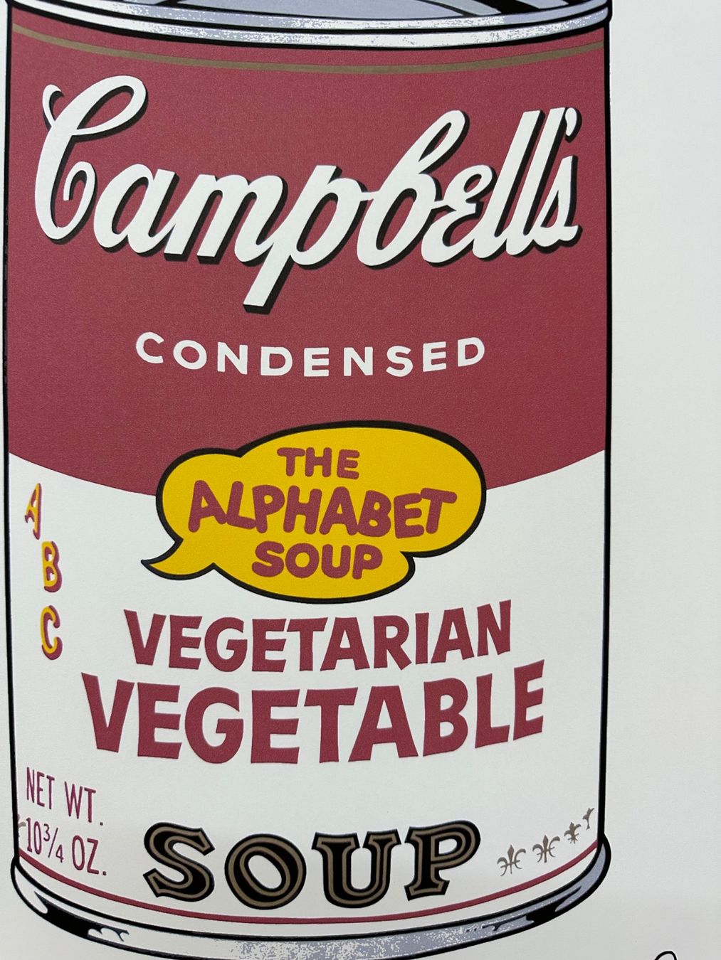 Poster & Bilder: Warhol: Vegetable Campbell Soup, POP Art 35/100 – Neu (gemäss Beschreibung) aus Meilen von Smgdesign 5