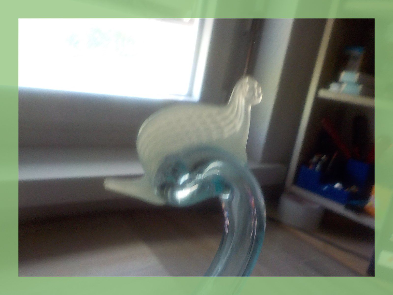 Statuette: Glasfigur Schwan Dekoration blau gebraucht – Usato da Bülach venduto da Freieck 6