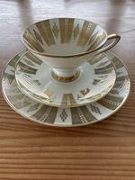 Bavaria Porzellan Sammeltasse Golddekor Rarität, 3 teilig