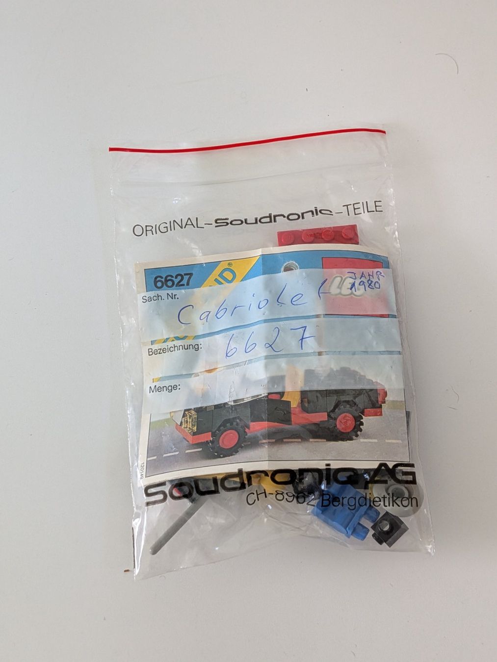 Lego Giocattoli: Lego 6627 Convertible – Usato da Künten venduto da Dfog