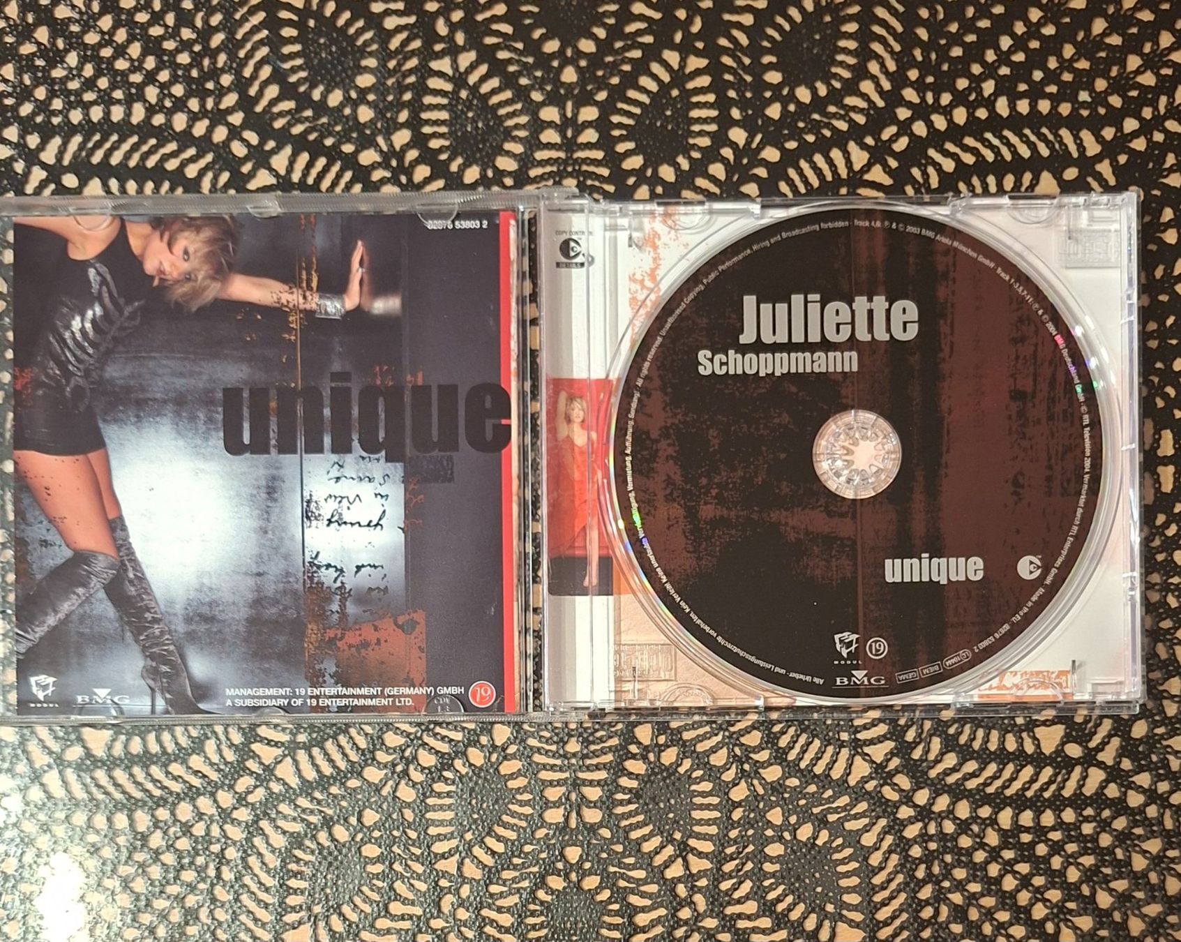CDs: Juliette Schoppmann - Unique, DE Pop CD Album 2003 – Gebraucht aus Schönenberg TG von Gregolino76 2