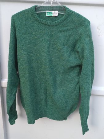 Pull Benetton vintage en laine vierge, taille 52