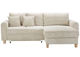 Cord Ecksofa Beige