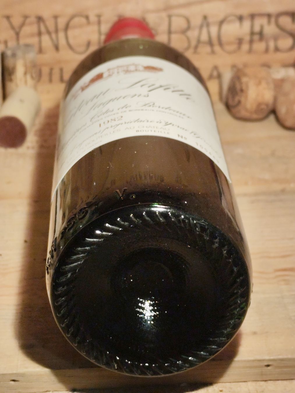 Vino: 1982 Château lafitte laguens – Nuovo e nell'imballaggio originale da Büsserach venduto da Vintage-vins 4