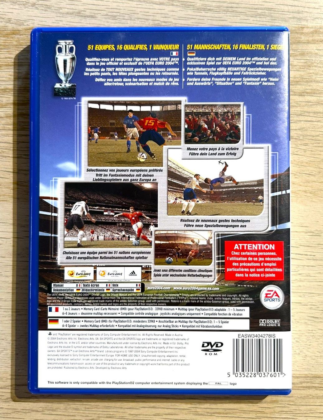 Sony Giochi: UEFA Euro 2004 Portugal PS2 – Usato da St. Gallen venduto da Alpine.Arcade 1