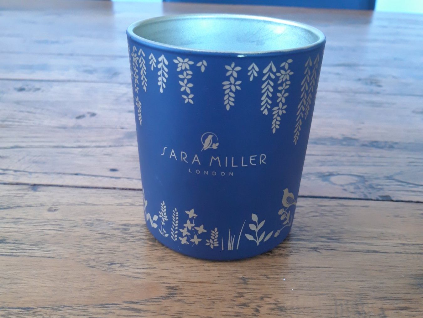 Portacandele: Kerzenhalter Windlicht Sara Miller Boho Ethno violett Glas – Usato da Feuerthalen venduto da tanatha_st