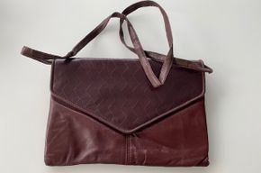 Vintage Ledertasche bordeaux