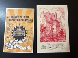 () 2 cartes oblitérées 1944 et 1950 Neuves**