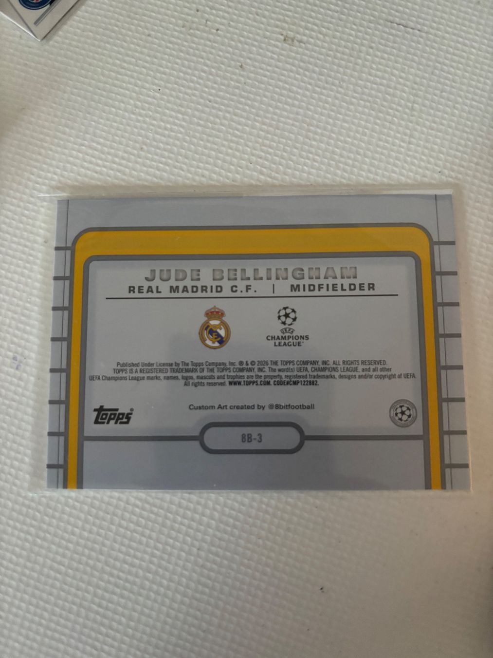Topps Carte collezionabili: Topps UCC Jude Bellingham 8bit 25/26 – Nuovo (secondo la descrizione) da Wald AR venduto da Dugong08 1