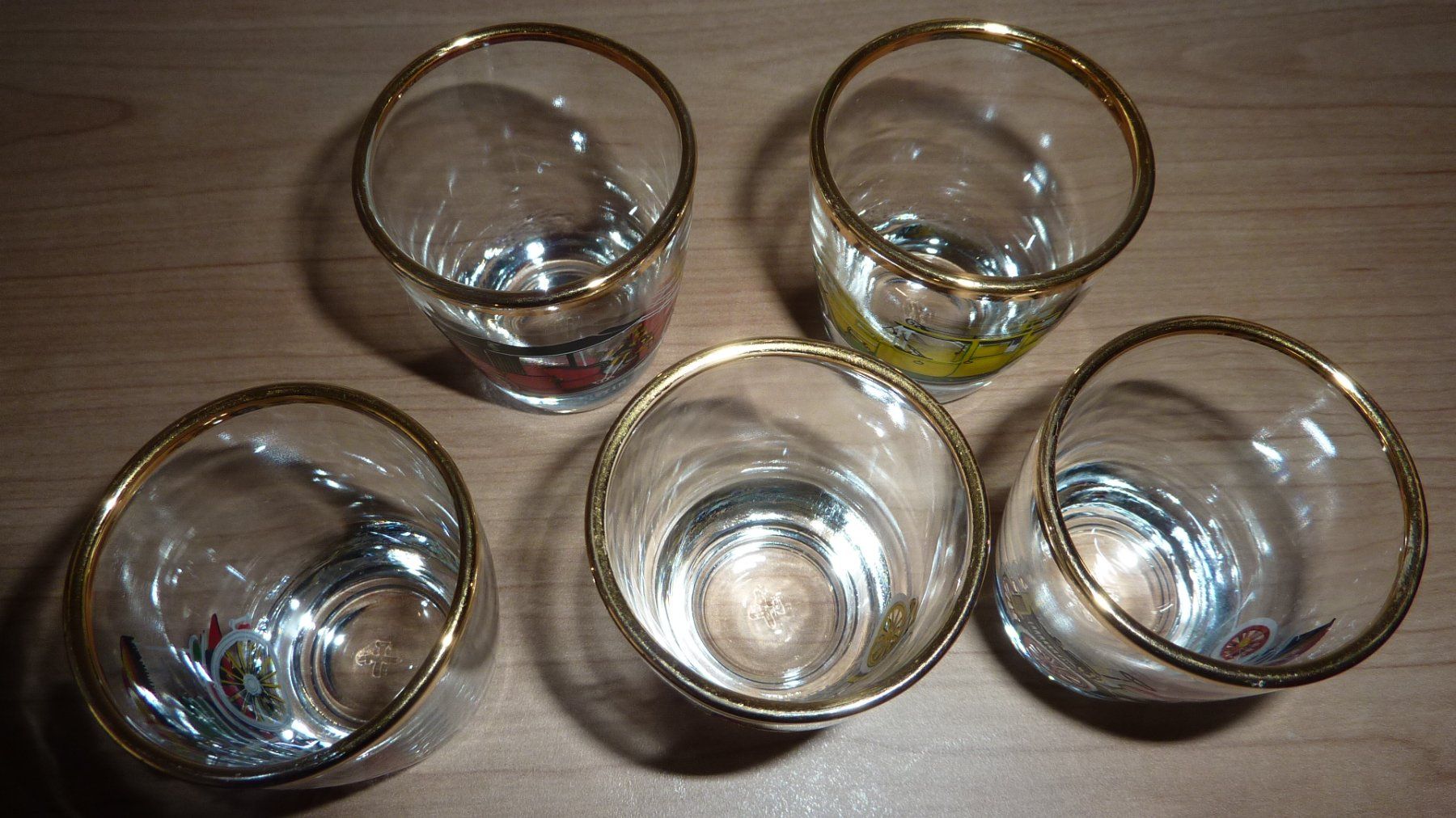 Bicchieri: 5 neue schnaps  gläser – Nuovo (secondo la descrizione) da Füllinsdorf venduto da pmarkus 3