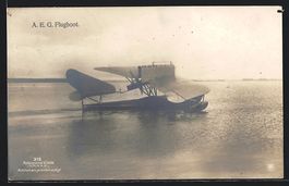 Foto-AK Sanke Nr. 315: A. E. G. Flugboot