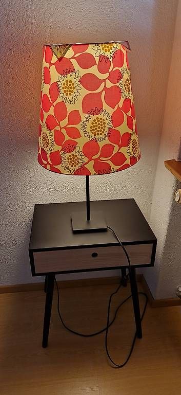 Lampade: LED Tischlampe mit Stoffschirm – Usato da Grenchen venduto da Lindalin2017 2