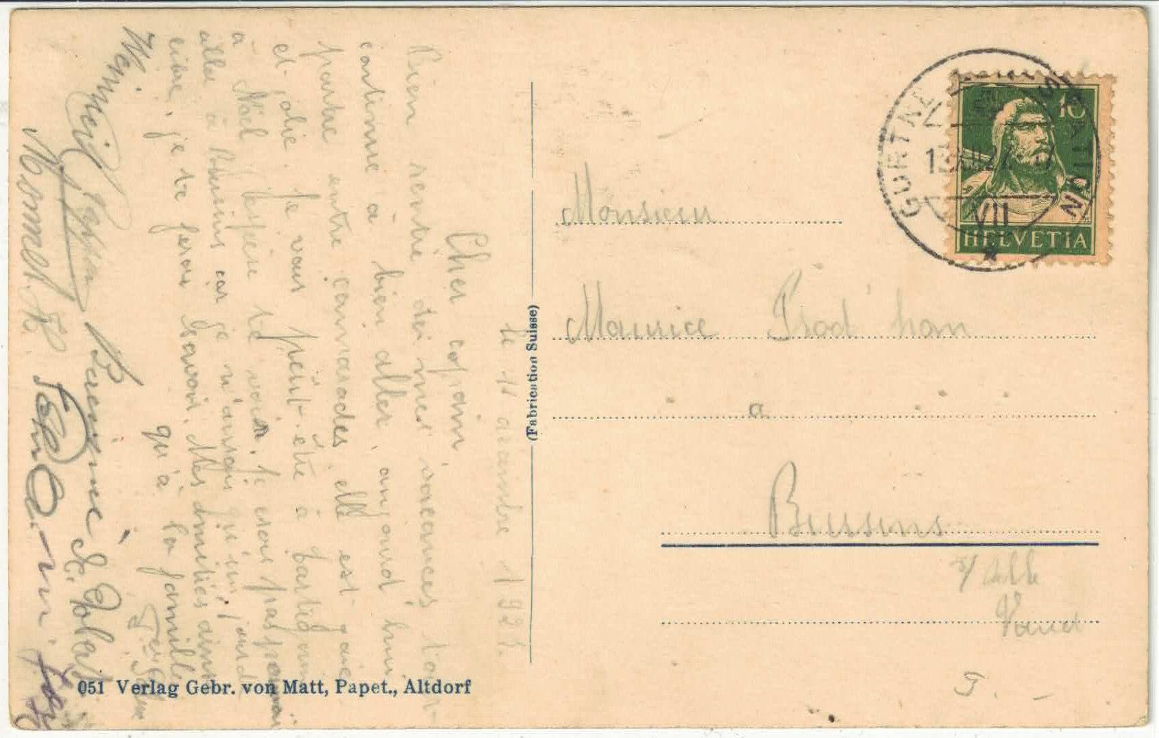 Cartoline postali: Gurtnellen - Neue Kirche – Usato da Ettingen venduto da Kartenplanet 1