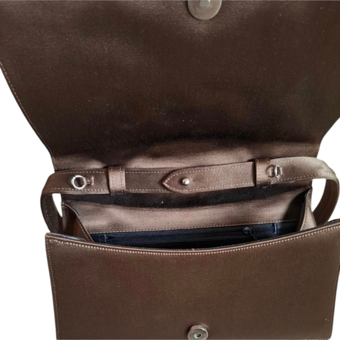 Sandro Borse da donna: Di Sandro Handtasche Satin braun – Nuovo (secondo la descrizione) da Le Locle venduto da sAm_2112 1