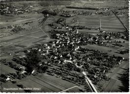 Flugaufn. HENDSCHIKEN AG um 1940 Swissair Photo 13664