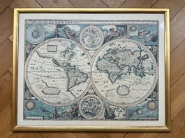 A New and Accurate Map of The World – John Speed, 1651
