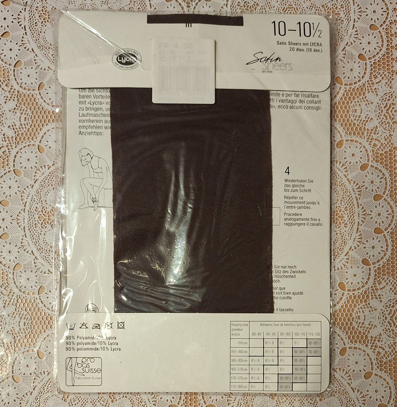 Coop Calze & Collant: Coop Avela Seyance Strumpfhose 18den Gr.L Mocca – Nuovo e nell'imballaggio originale da Amriswil venduto da Celini3 1