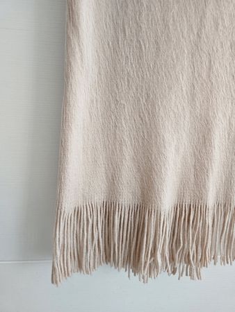Kuscheliger XXL Schal für kalte Tage Beige/Rosa