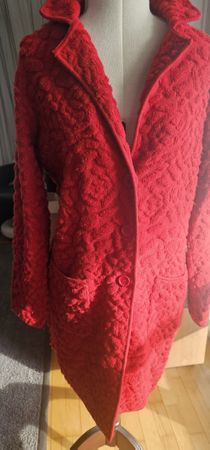Madeleine Wollmantel Jacke rot Grösse 40