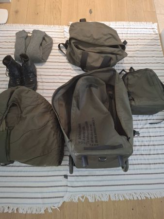 Militärtasche, Tagesrucksack, Effektentasche, Schlafsack